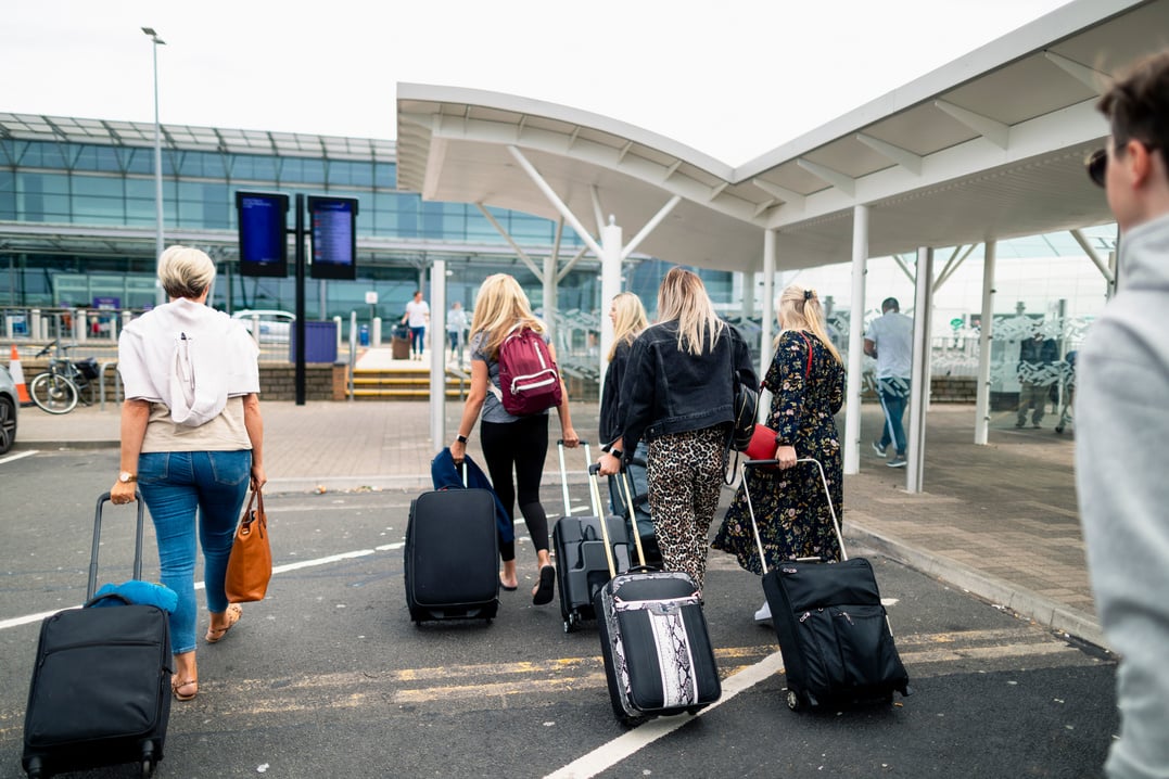 Group Arriving at the Airport